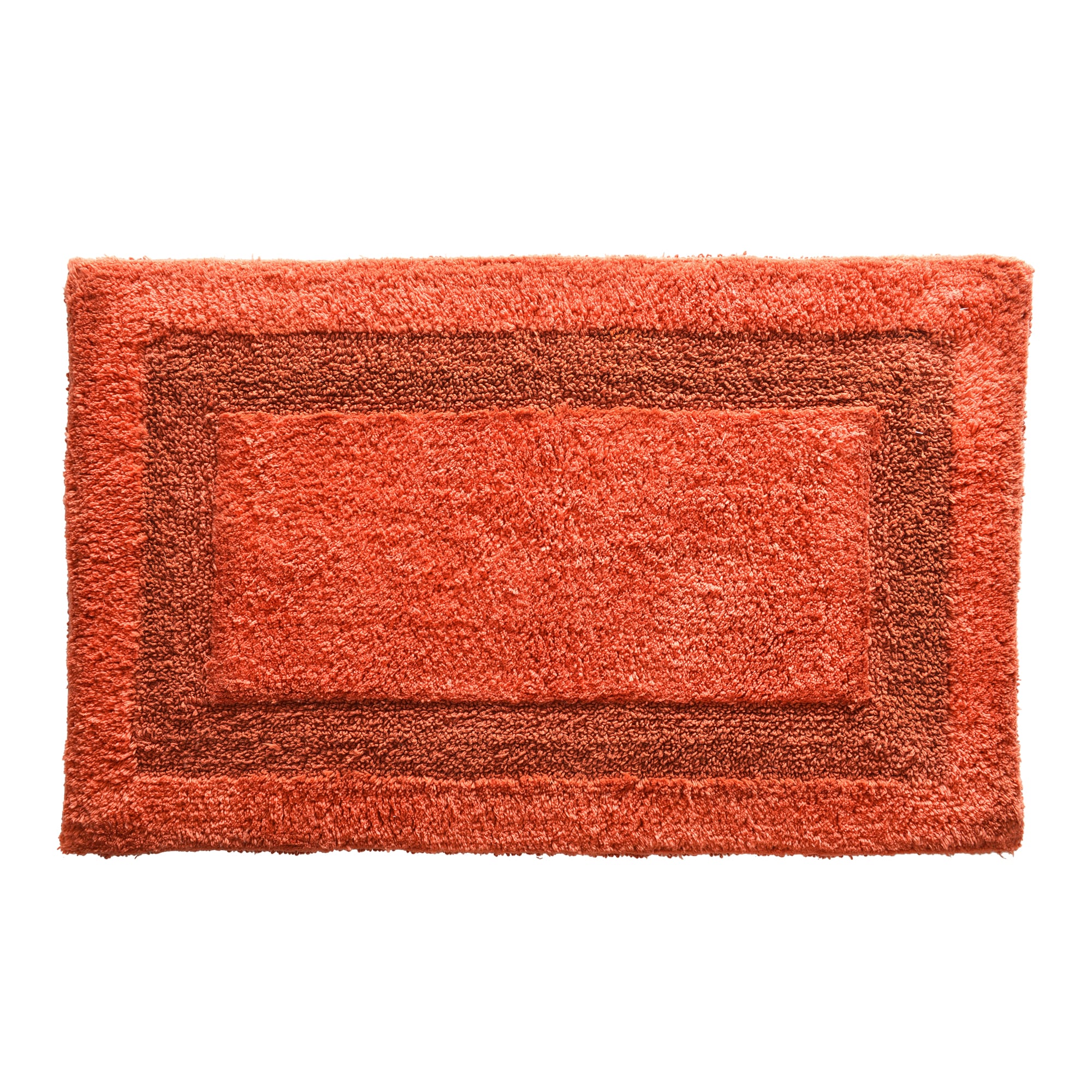 tapis de bain orange 60x60 en coton