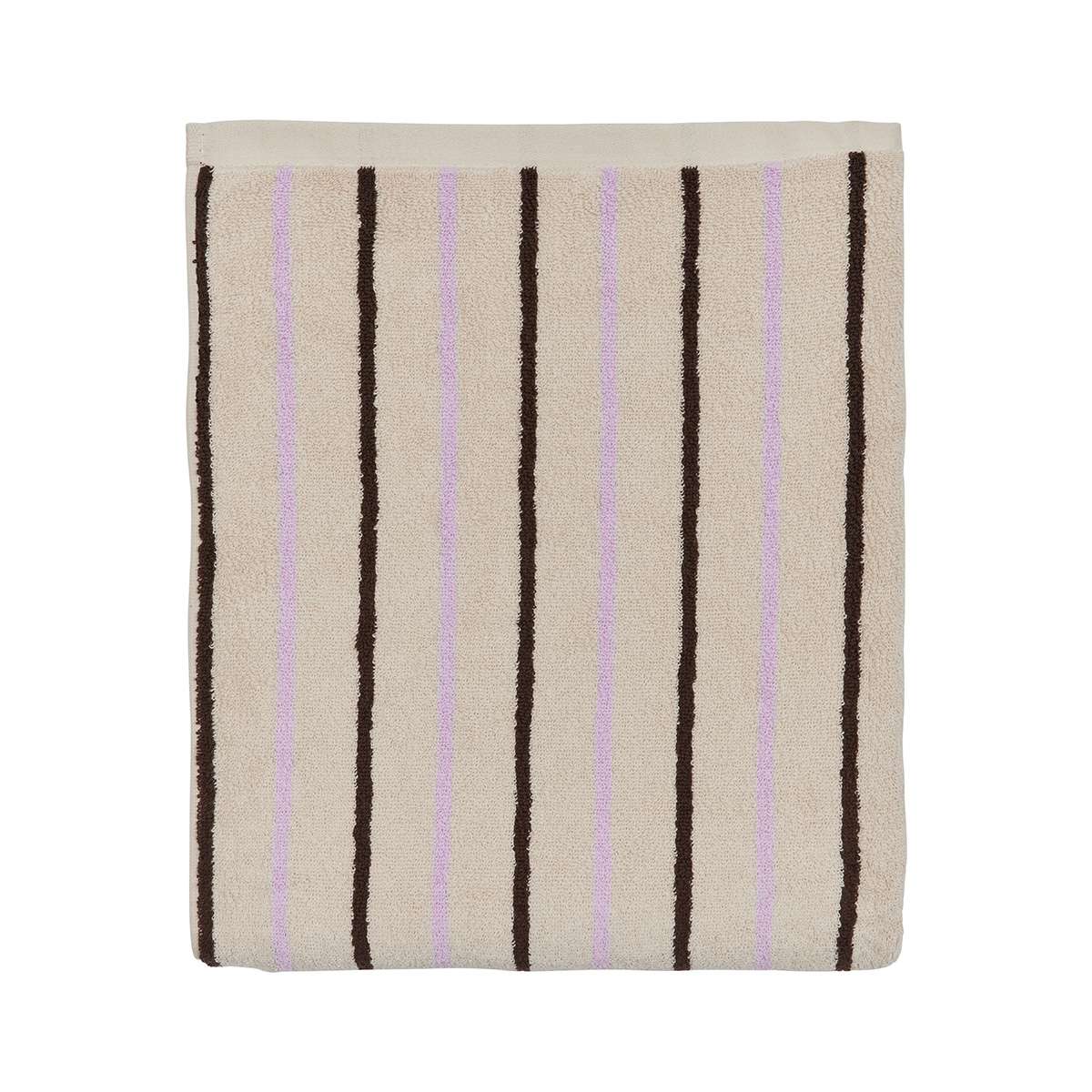 serviette de bain rose en coton organique h150x100cm