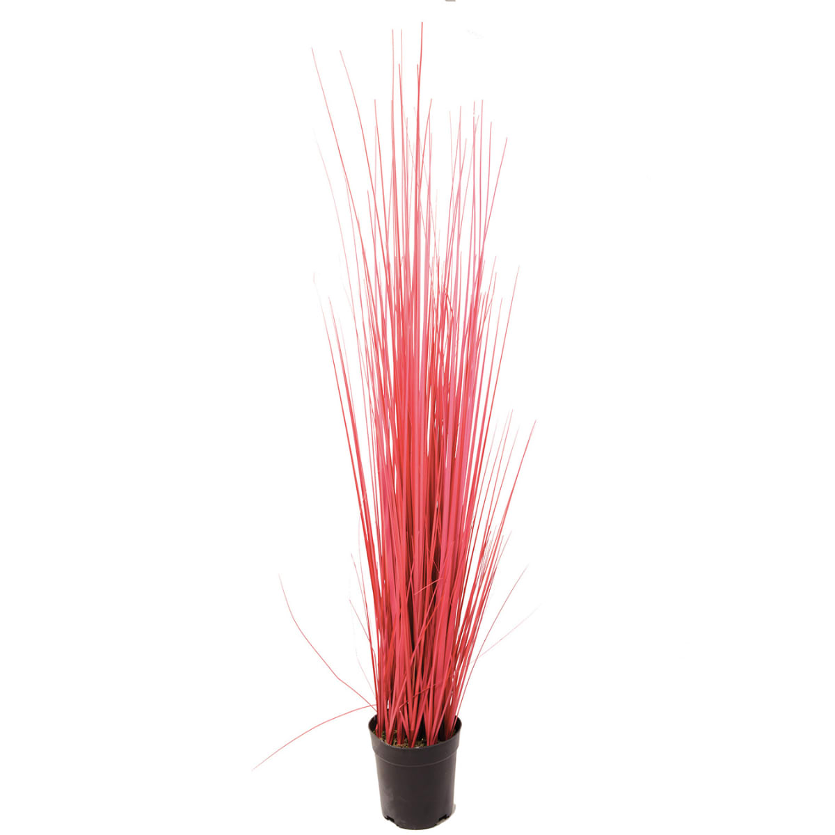 Herbe en pot artificielle rouge H100