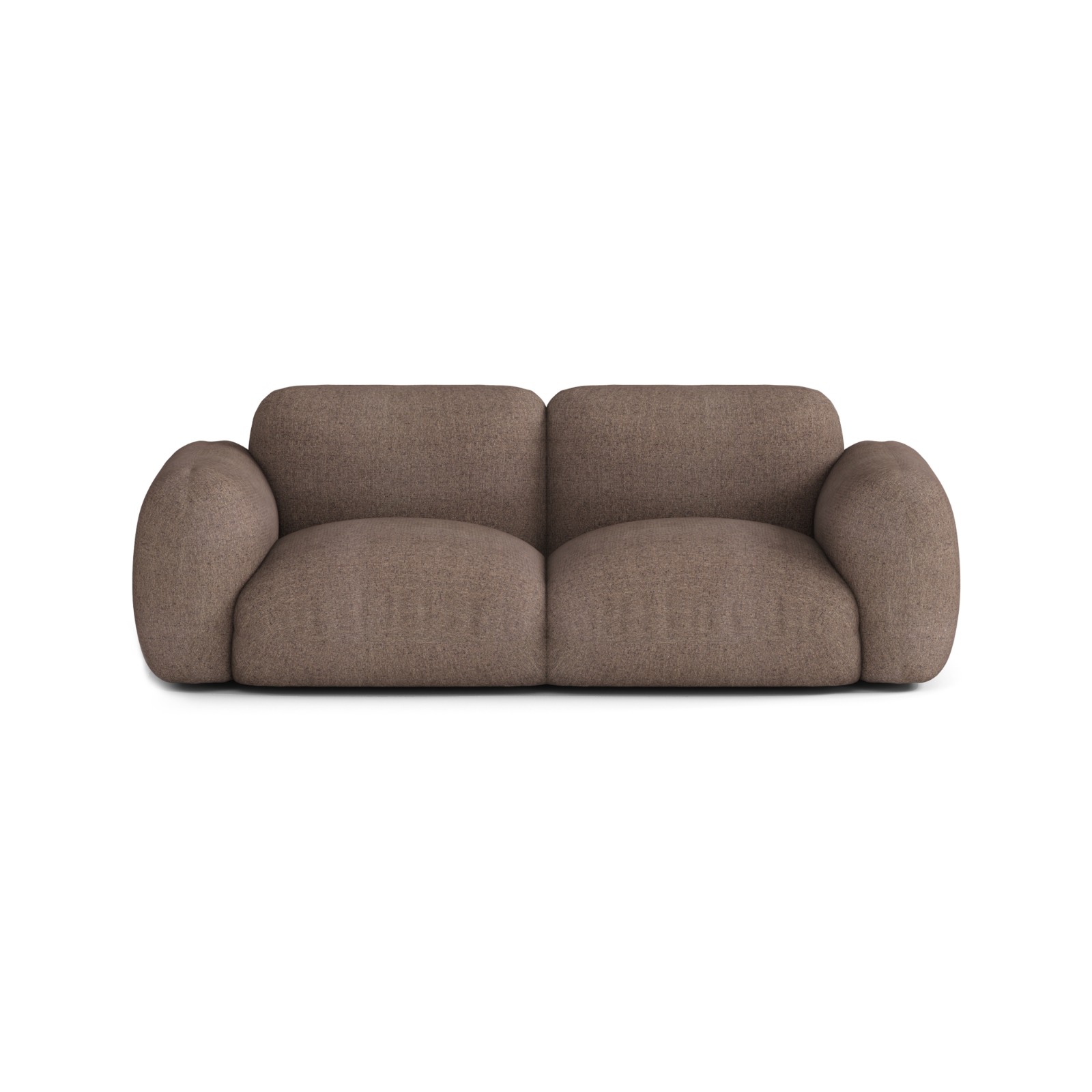 Canapé modulable 3 places Marron Tissu Design Confort Promotion