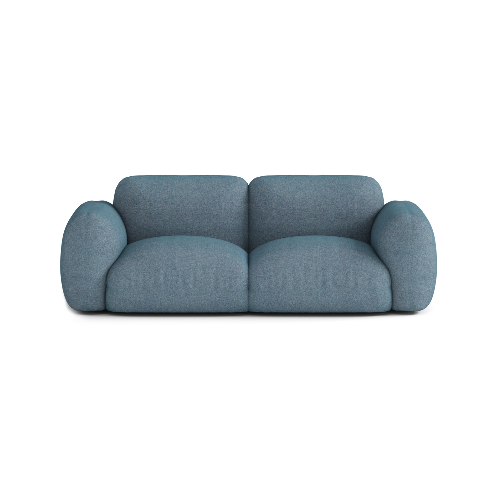 Canapé modulable 3 places Bleu Tissu Design Confort Promotion