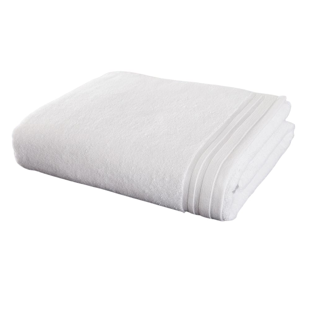 serviette de toilette en coton blanc 50x100 cm