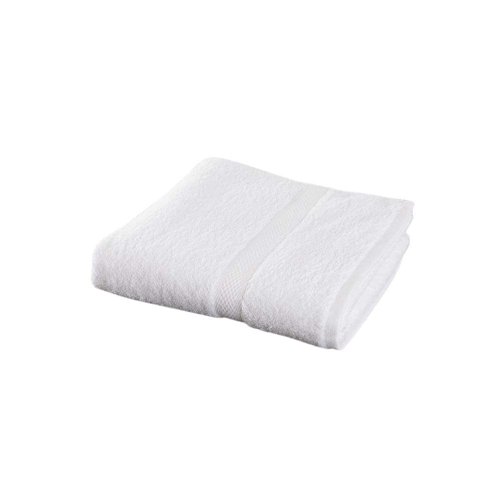 serviette de toilette en coton blanche 50x100 cm