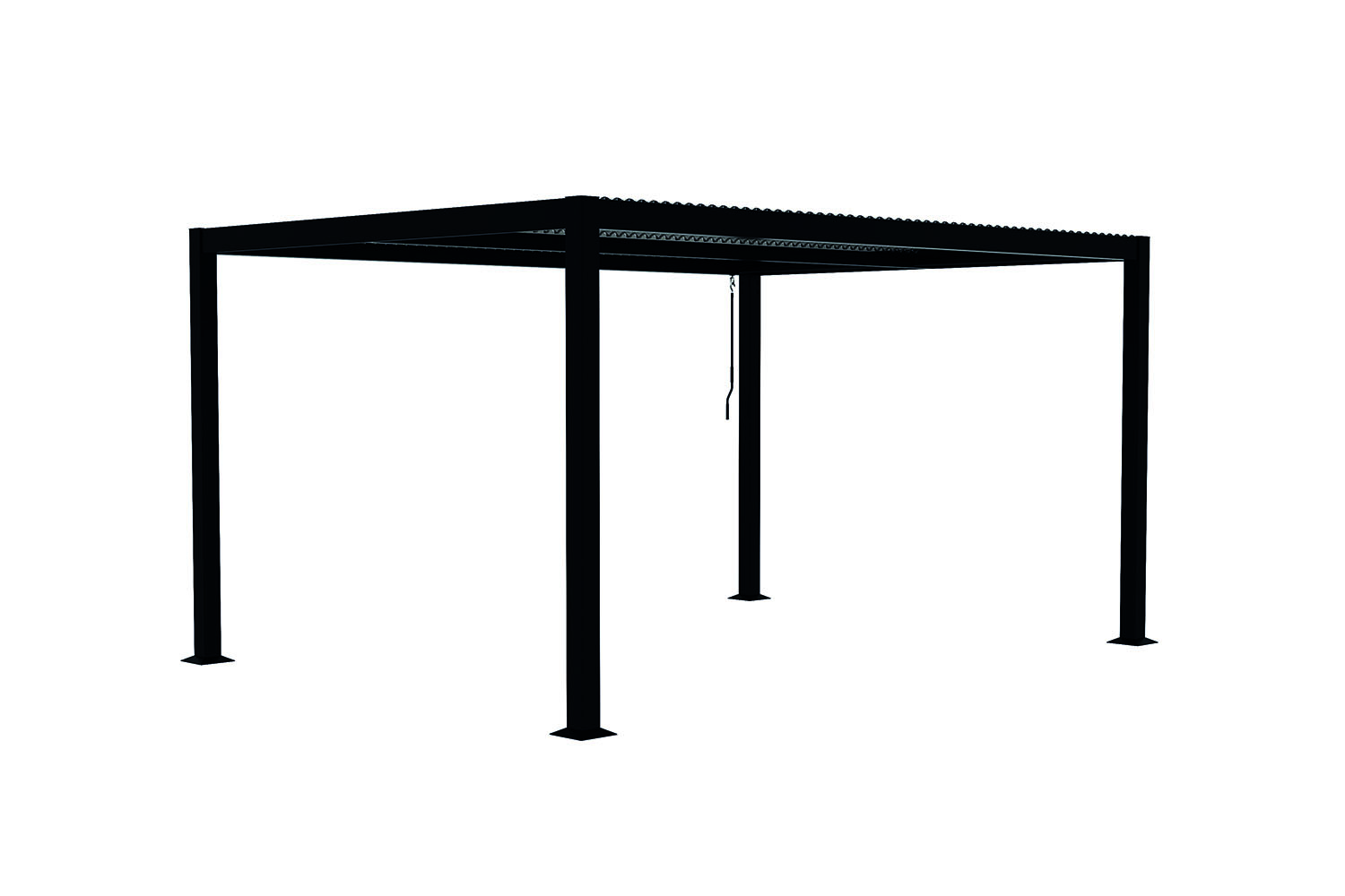 Pergola bioclimatique grise 3x4 m