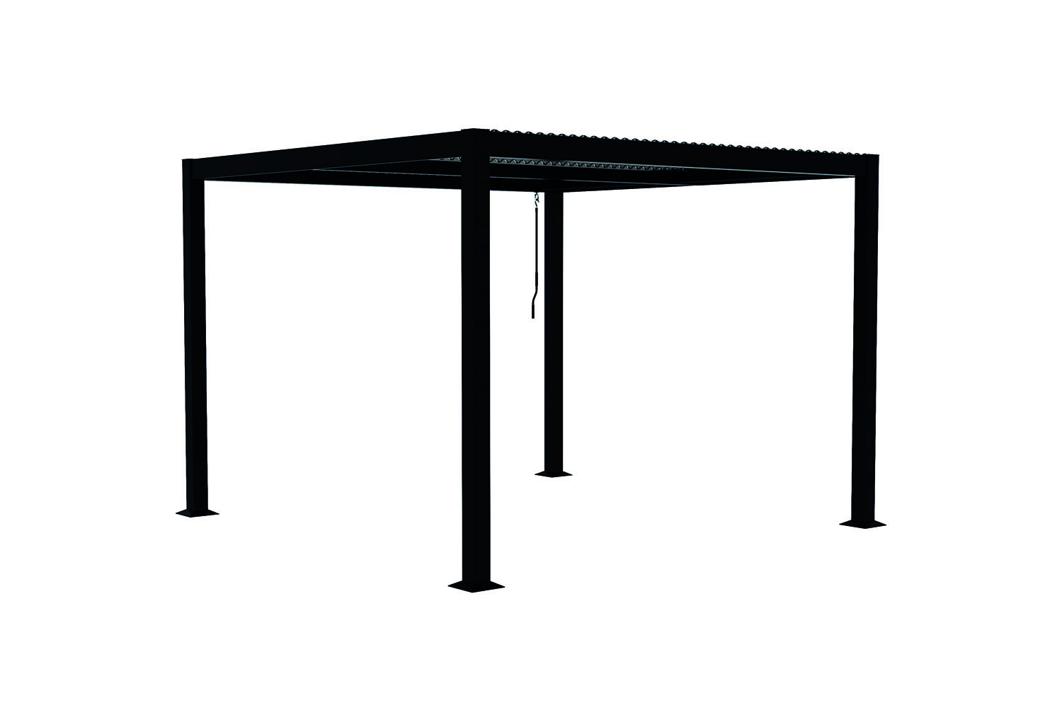 Pergola bioclimatique grise 3x3 m