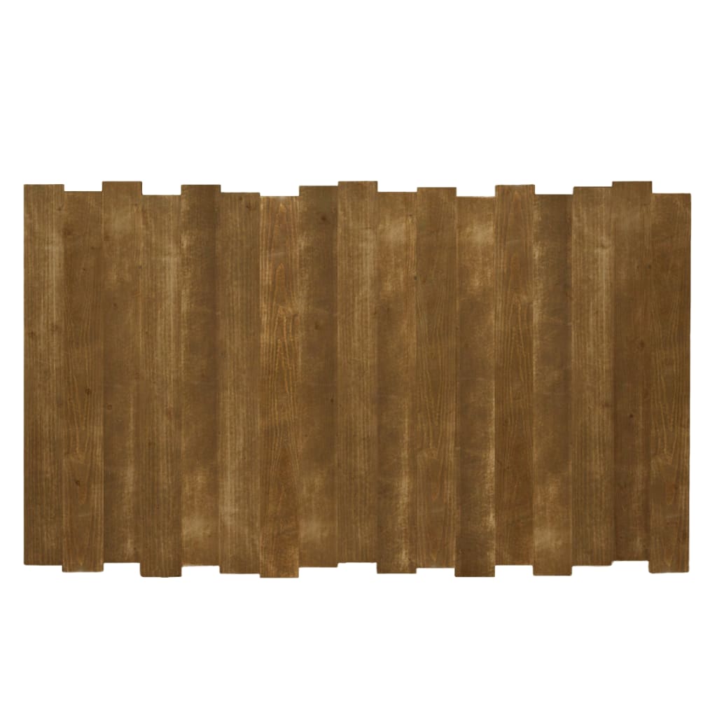 tête de lit en bois d’épicéa couleur marron vieilli pour lit 150 cm