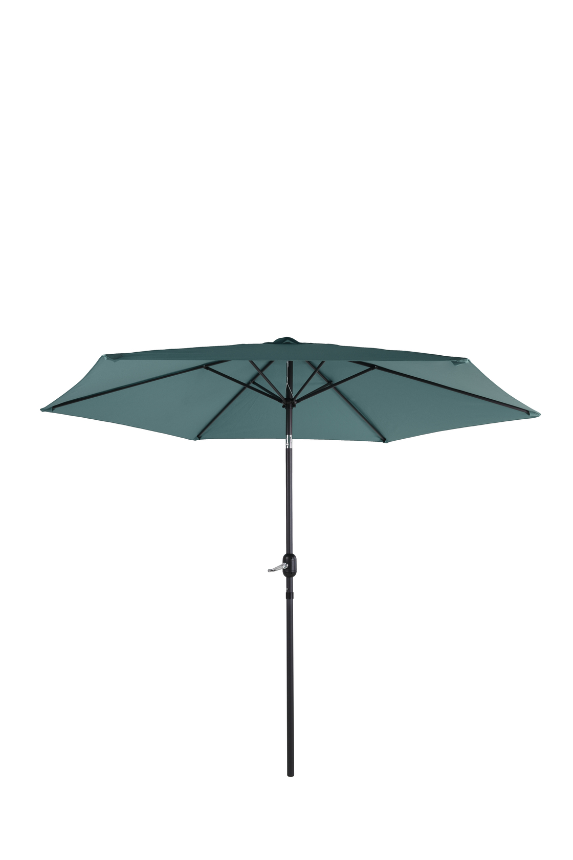 Parasol droit rond diamètre 3m - toile bleu givré