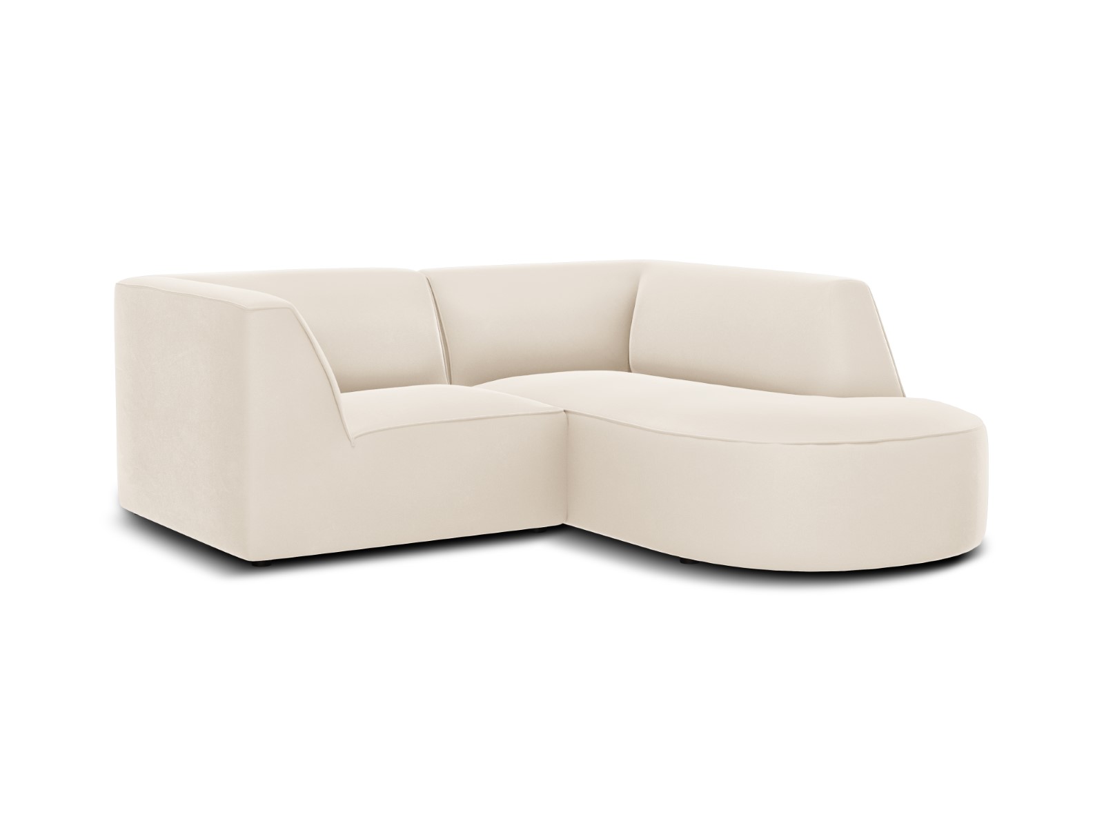 Charles - Canapé velours Beige - Vue supplémentaire 2