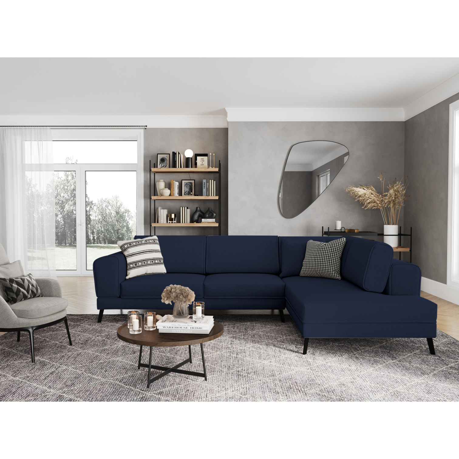 india - Canapé convertible Bleu - Vue supplémentaire 2