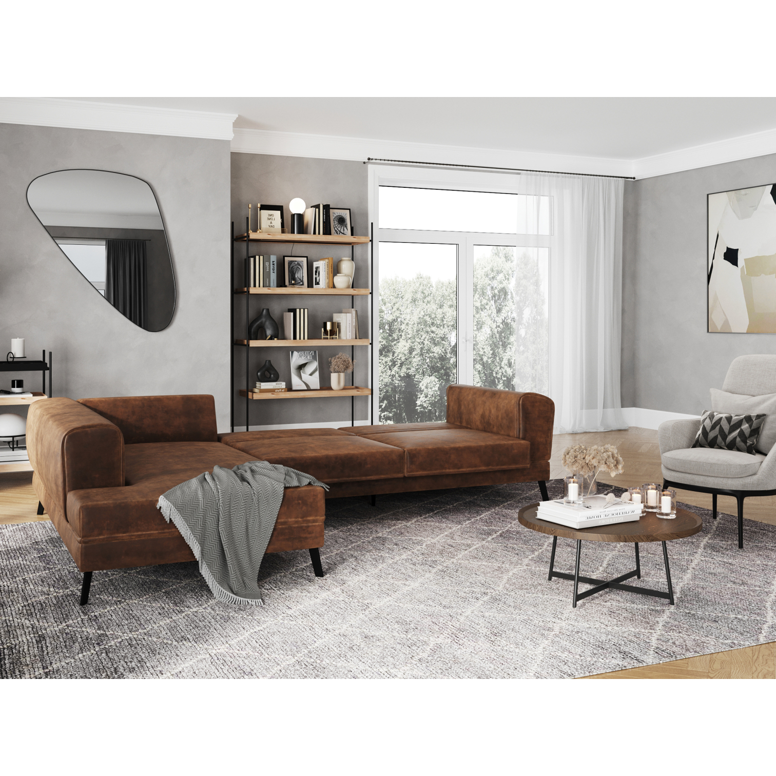 Produit similaire: india - Canapé convertible Marron