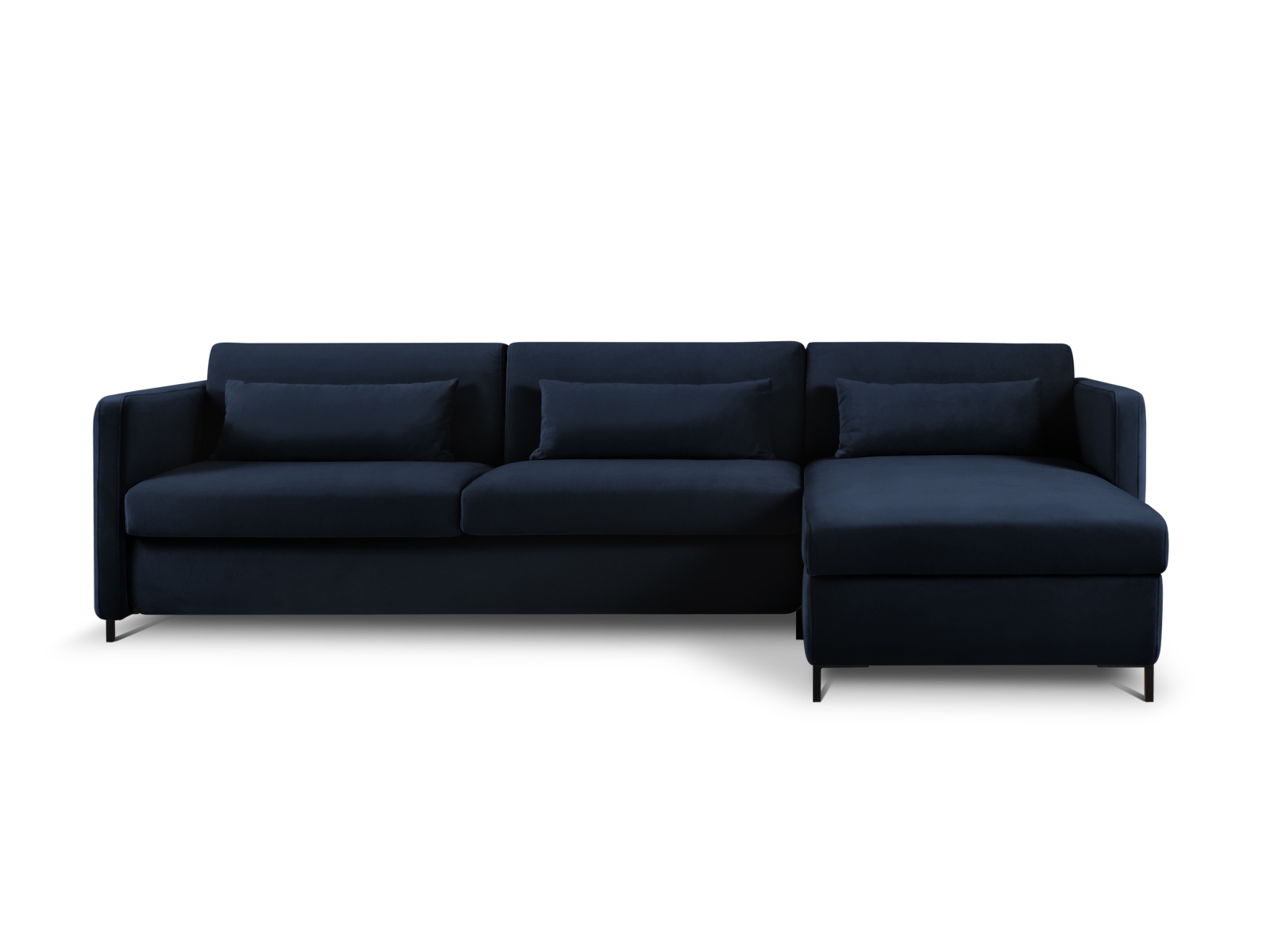 Canapé d'angle 5 places Beige Velours Luxe Moderne Confort