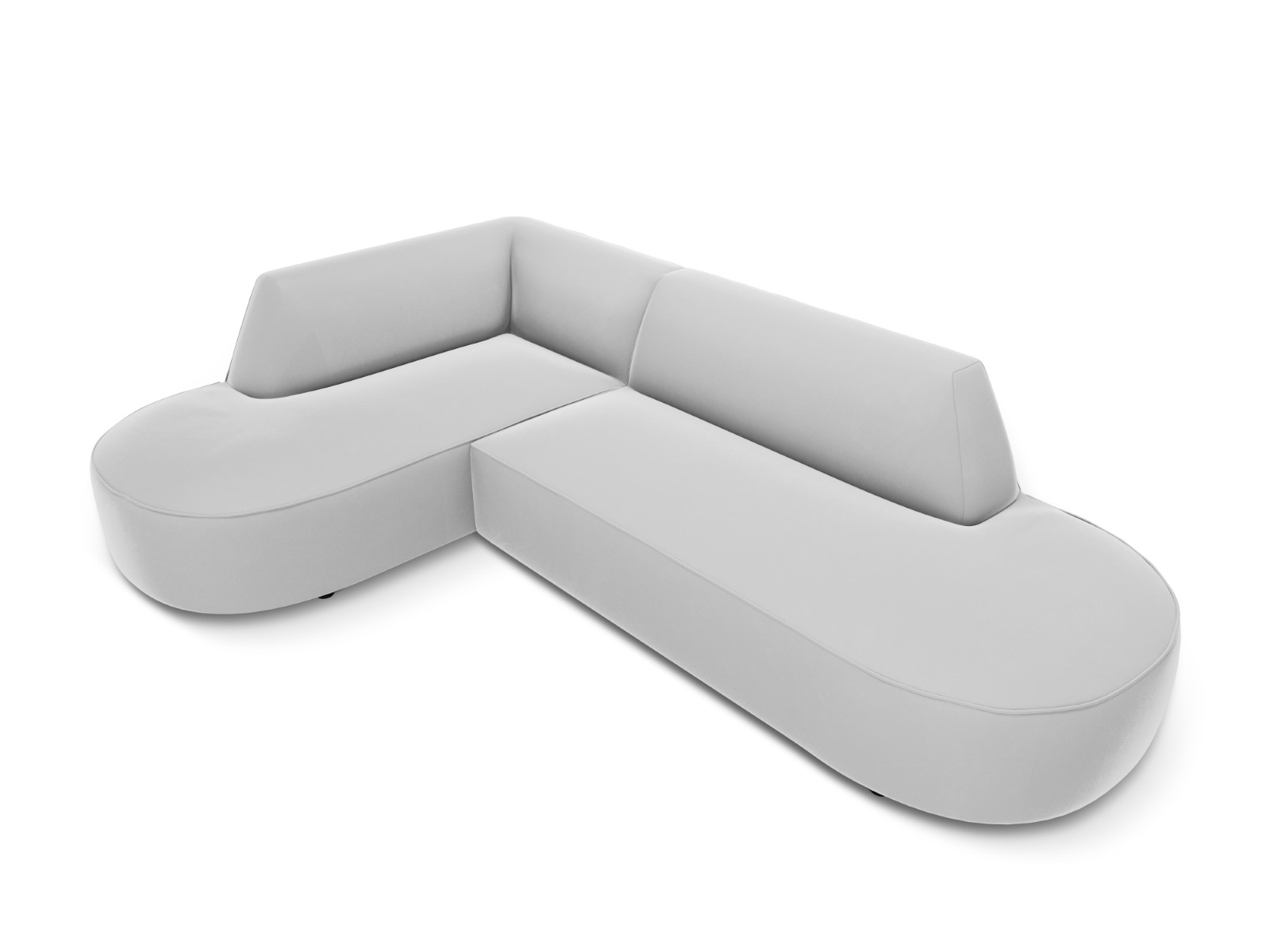 Charles - Canapé velours Gris - Vue supplémentaire 2