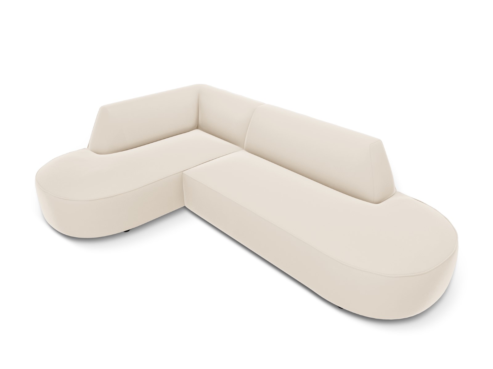 Charles - Canapé velours Beige - Vue supplémentaire 2