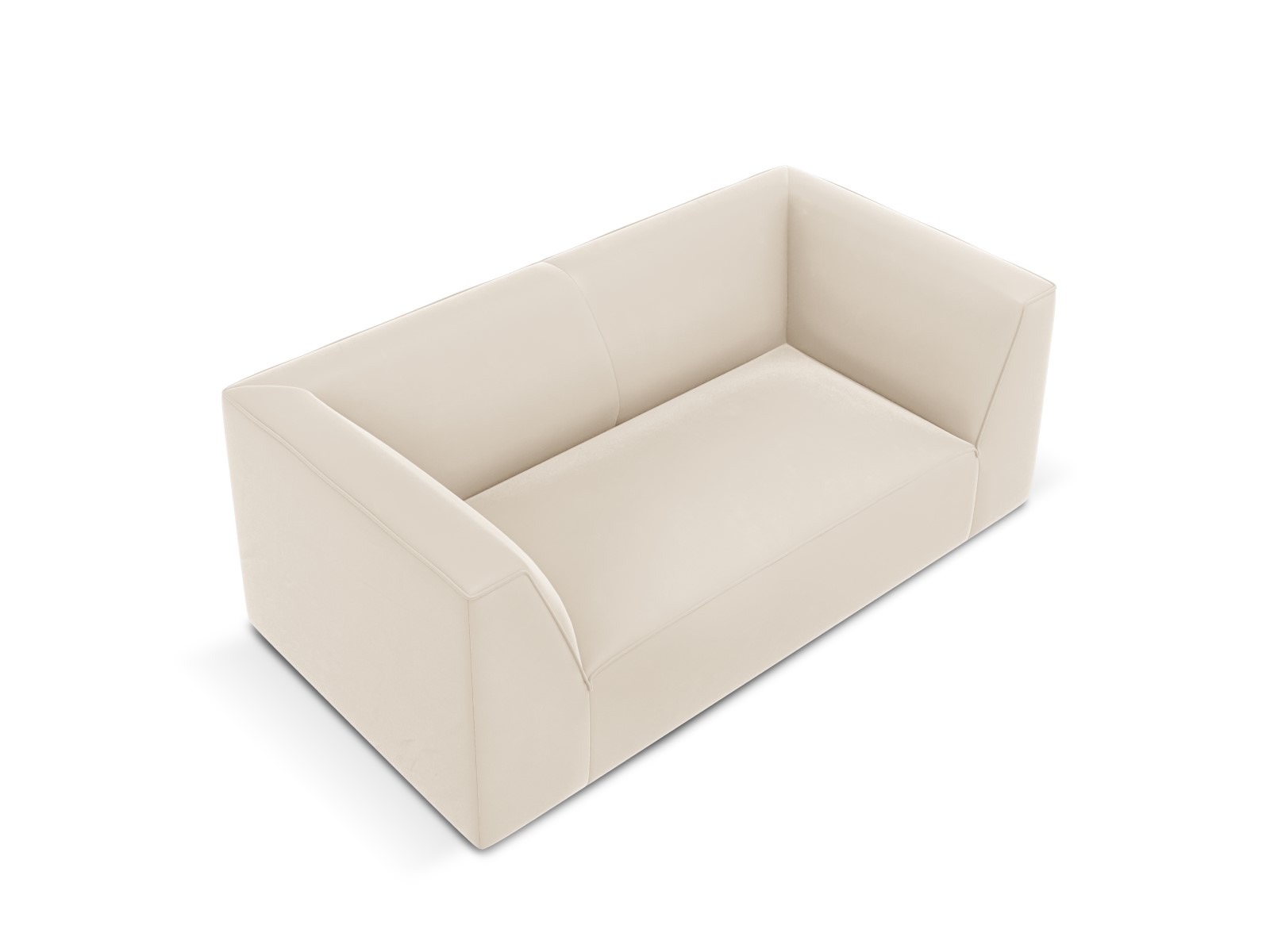 Charles - Canapé velours Beige - Vue supplémentaire 2