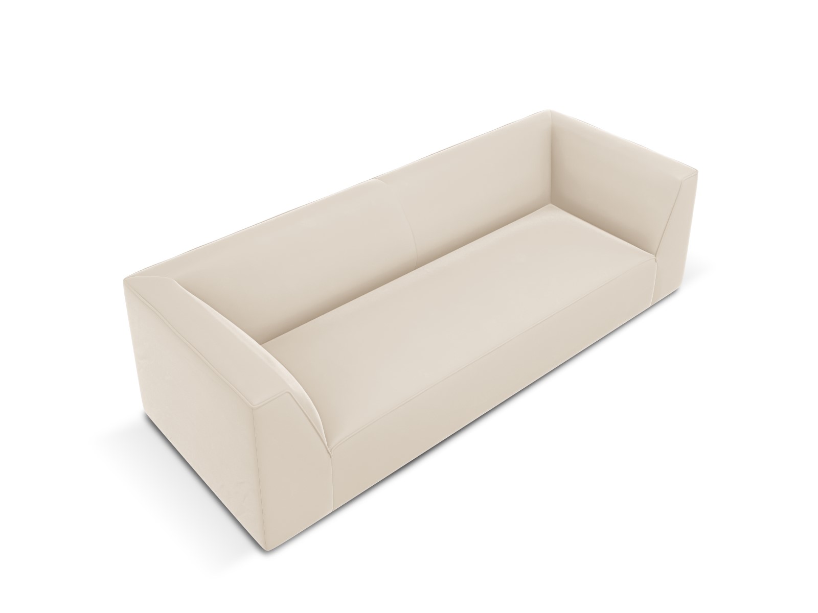 Charles - Canapé velours Beige - Vue supplémentaire 2