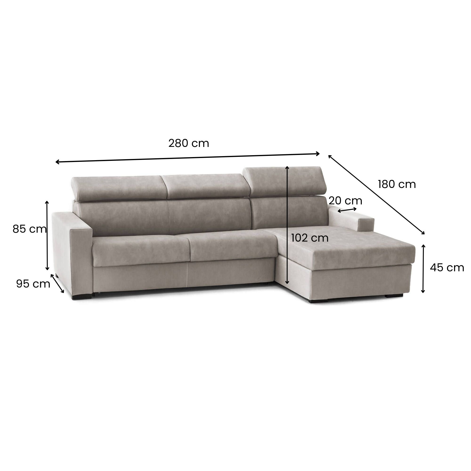 allevatore - Canapé relax convertible beige - Vue supplémentaire 2