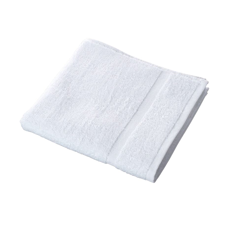 serviette de toilette en coton blanche 50x100 cm