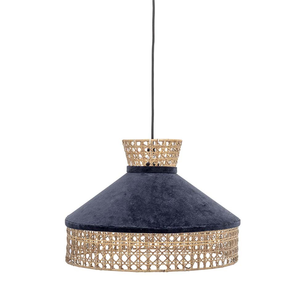 Lampe à suspension bleu coton