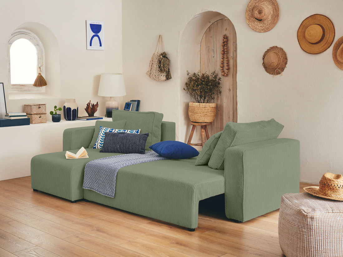 topaze - Canapé convertible Vert - Vue supplémentaire 2