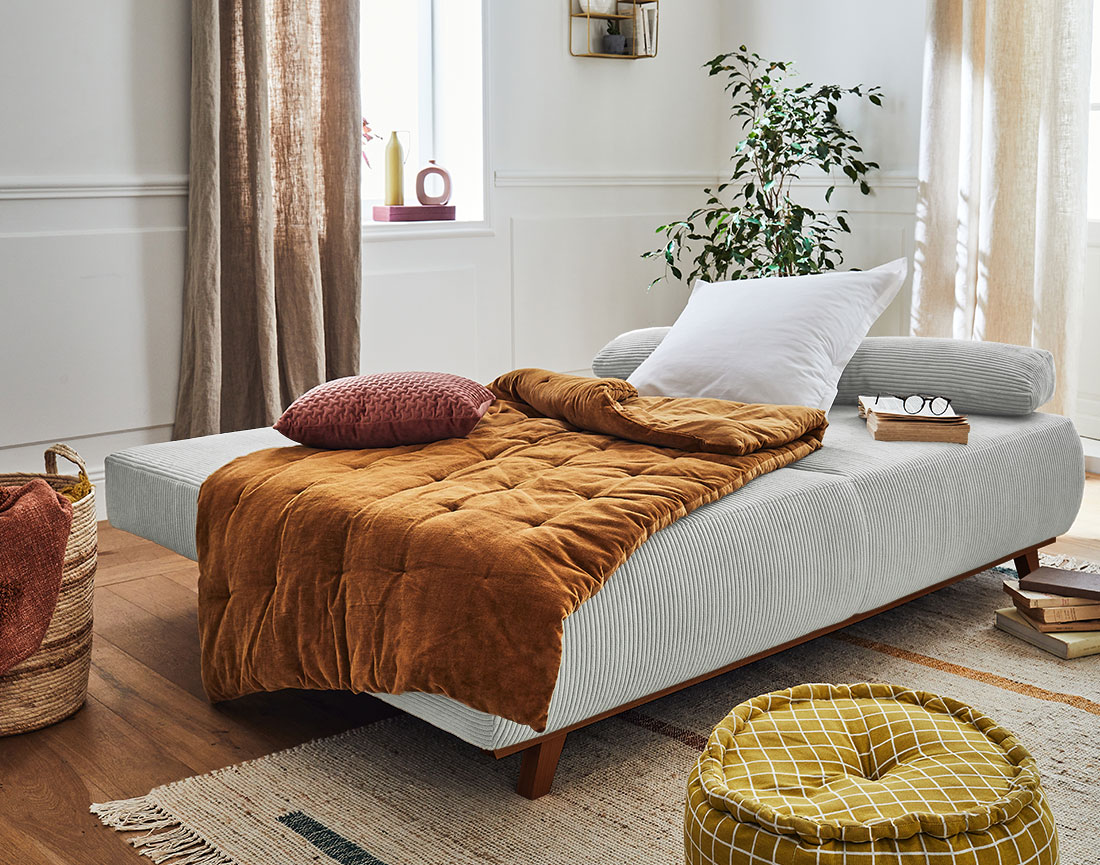 cristal - Canapé convertible Gris - Vue supplémentaire 2