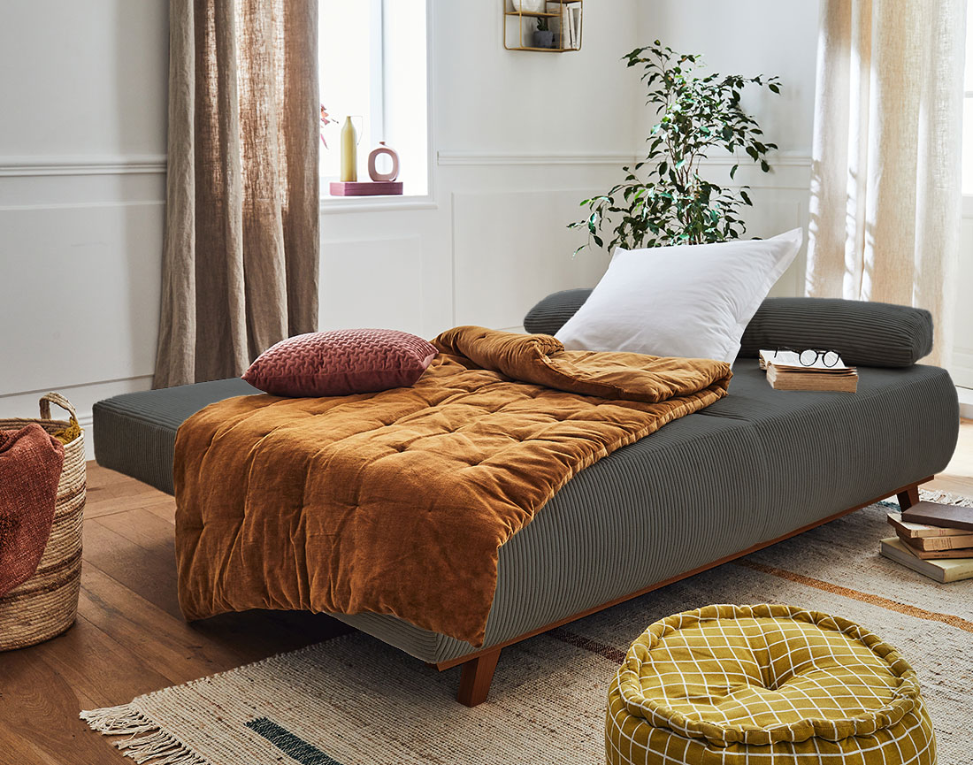 cristal - Canapé convertible Gris - Vue supplémentaire 2