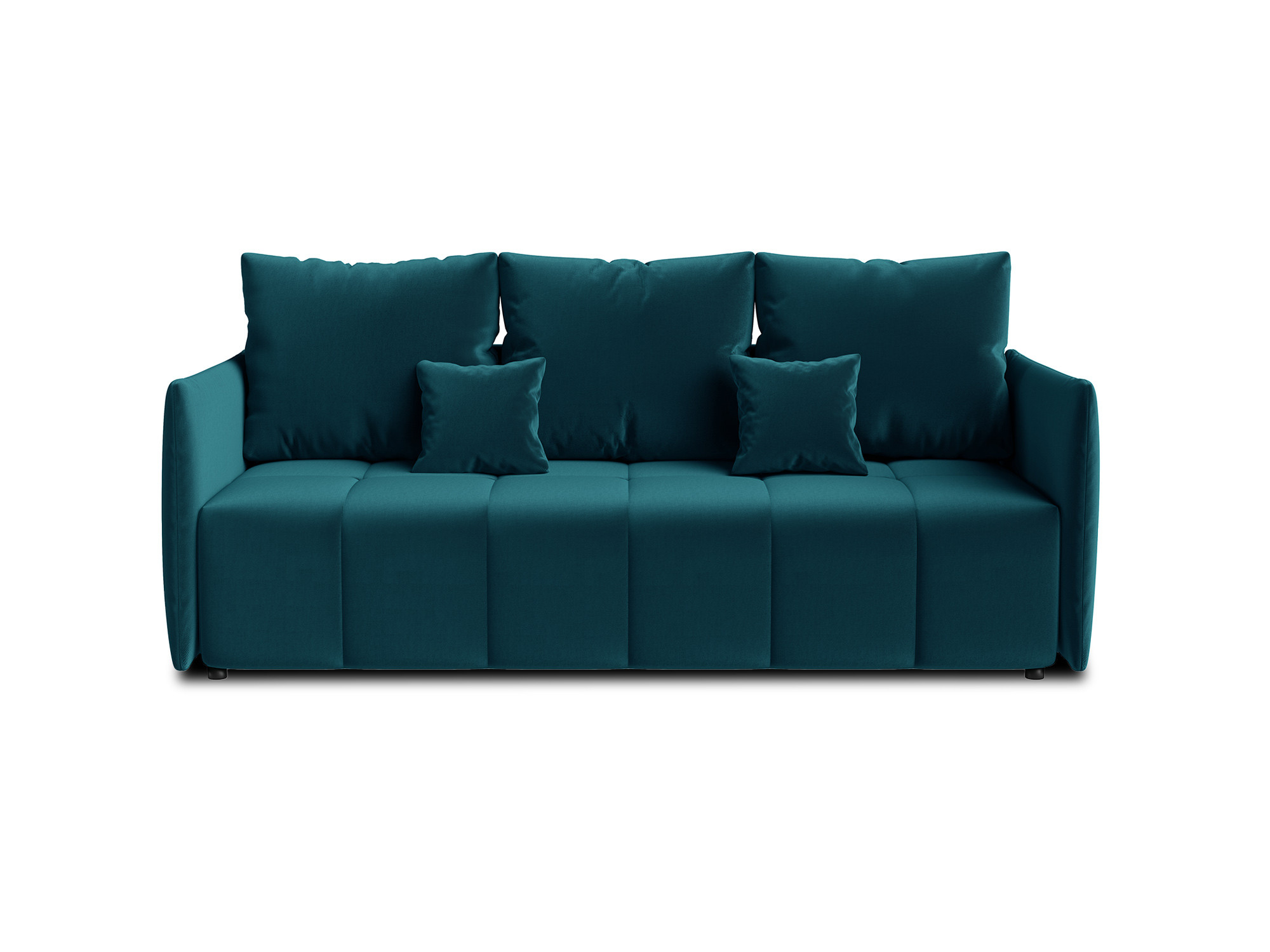 petra - Canapé convertible velours Bleu - Vue supplémentaire 1