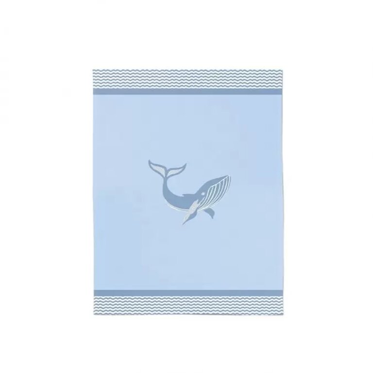 essuie-mains coton kontatu panorama balea bleu45x60 cm