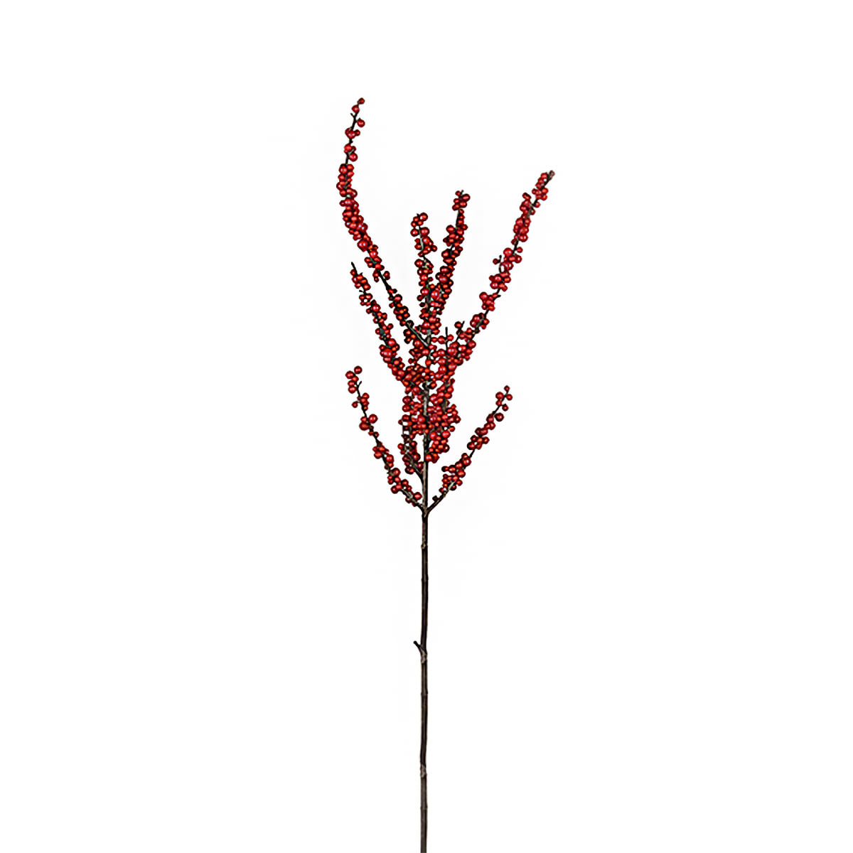 Branche de baies en grappe artificielle rouge H106