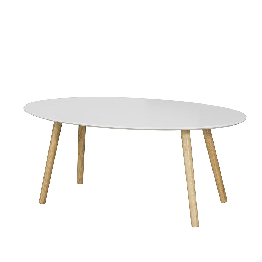 table basse effet bois blanc