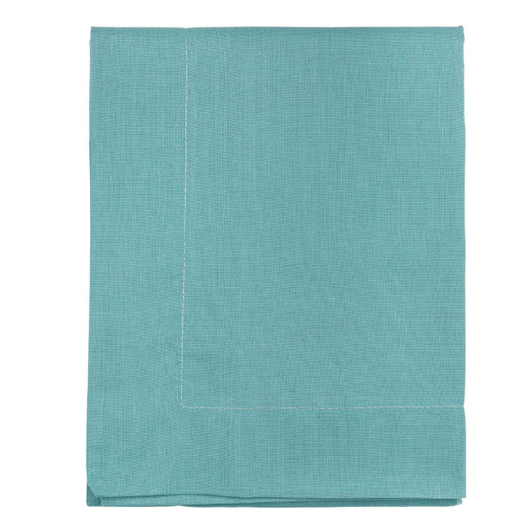 taie de traversin en 100% coton turquoise 43x235 cm