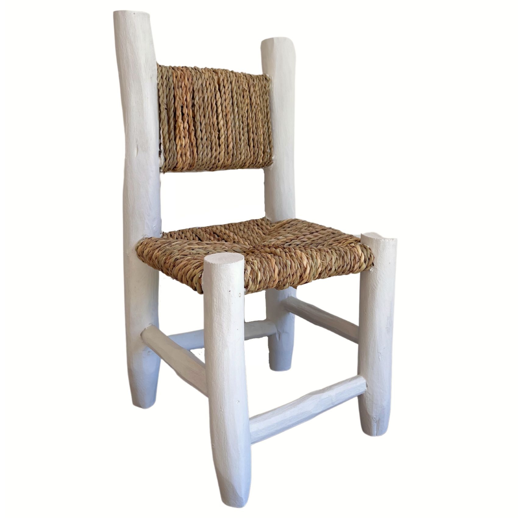 chaise enfant bois blanc  blanc 45x20x20 cm