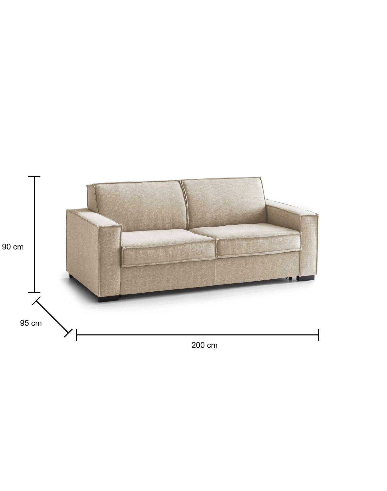 amapola - Canapé convertible Beige - Vue supplémentaire 2