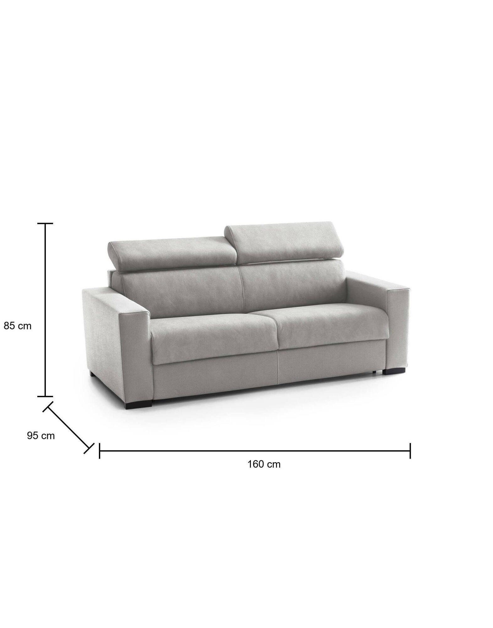 Canapé relax convertible Gris - Vue supplémentaire 2