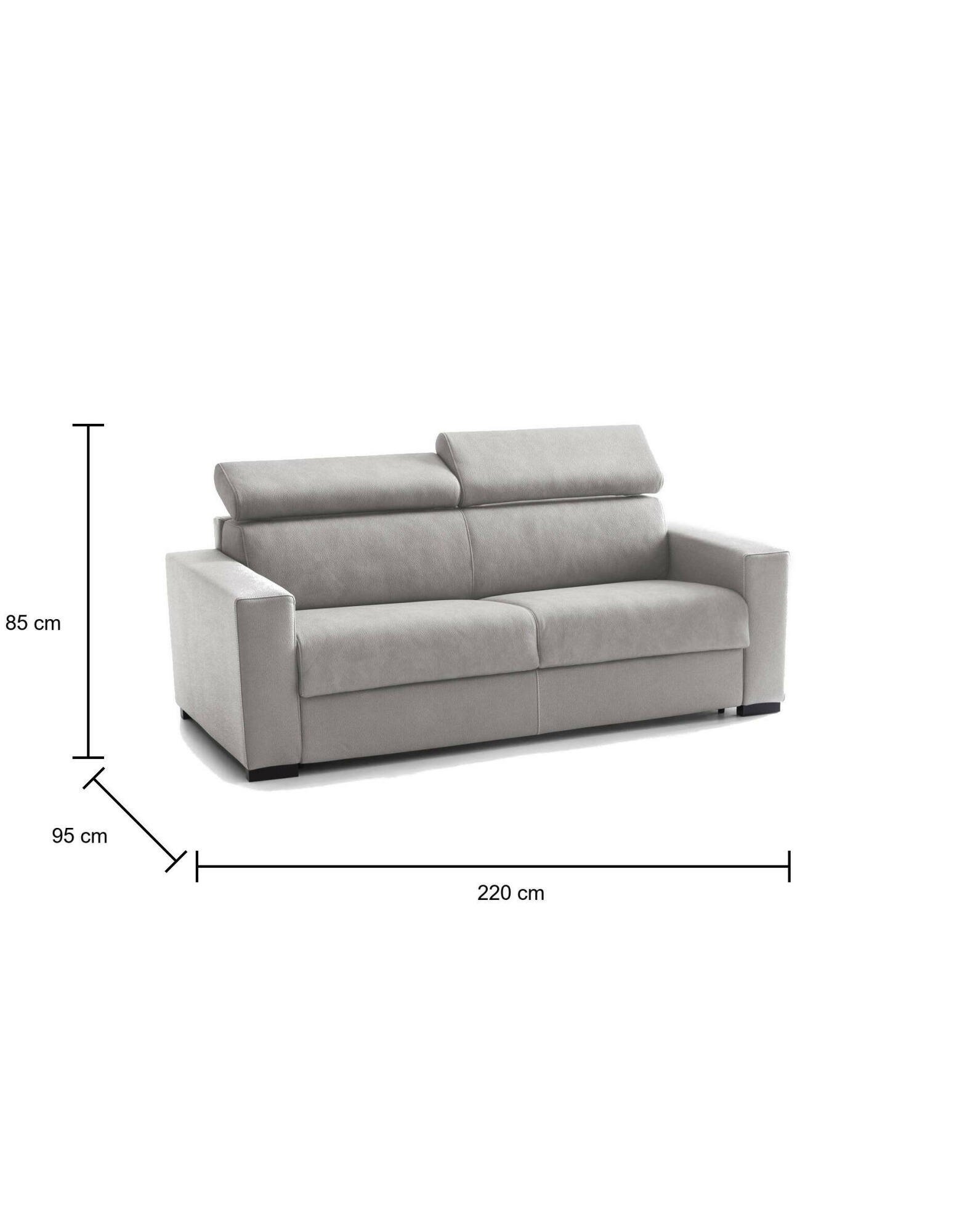Canapé relax convertible Gris - Vue supplémentaire 2