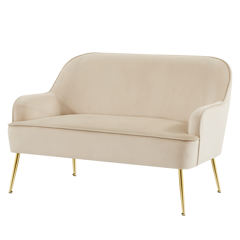 marcelino - Canapé velours Beige - Vue supplémentaire 2