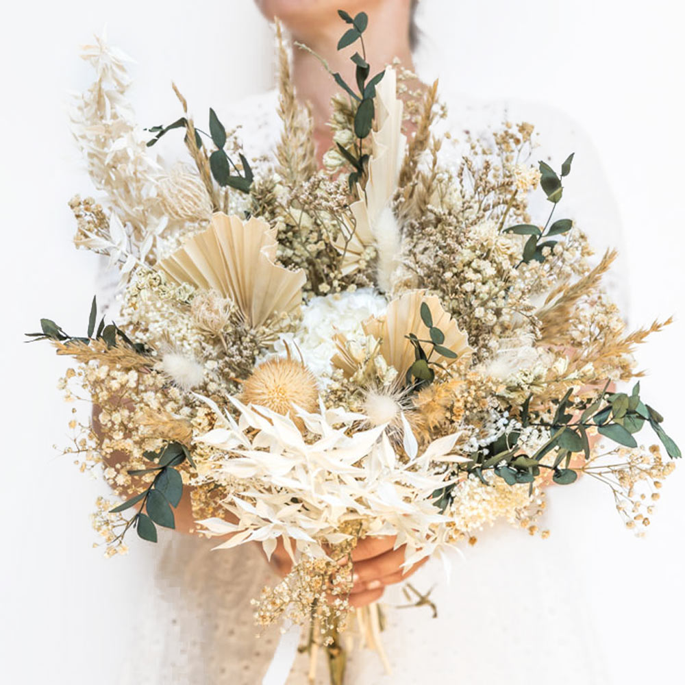 Bouquet de fleurs séchées Marine Taille M