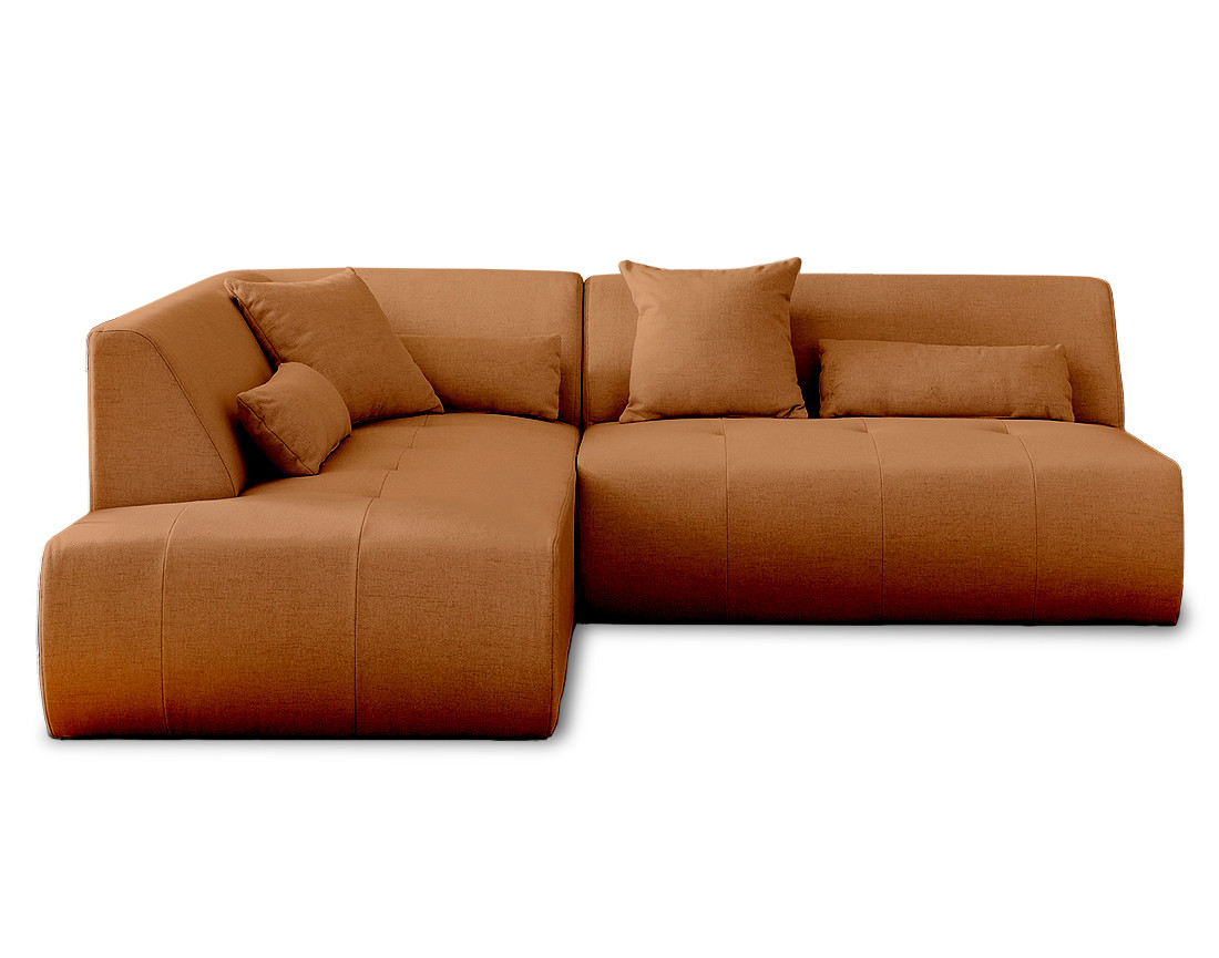 Canapé d'angle 5 places Tissu Design Confort