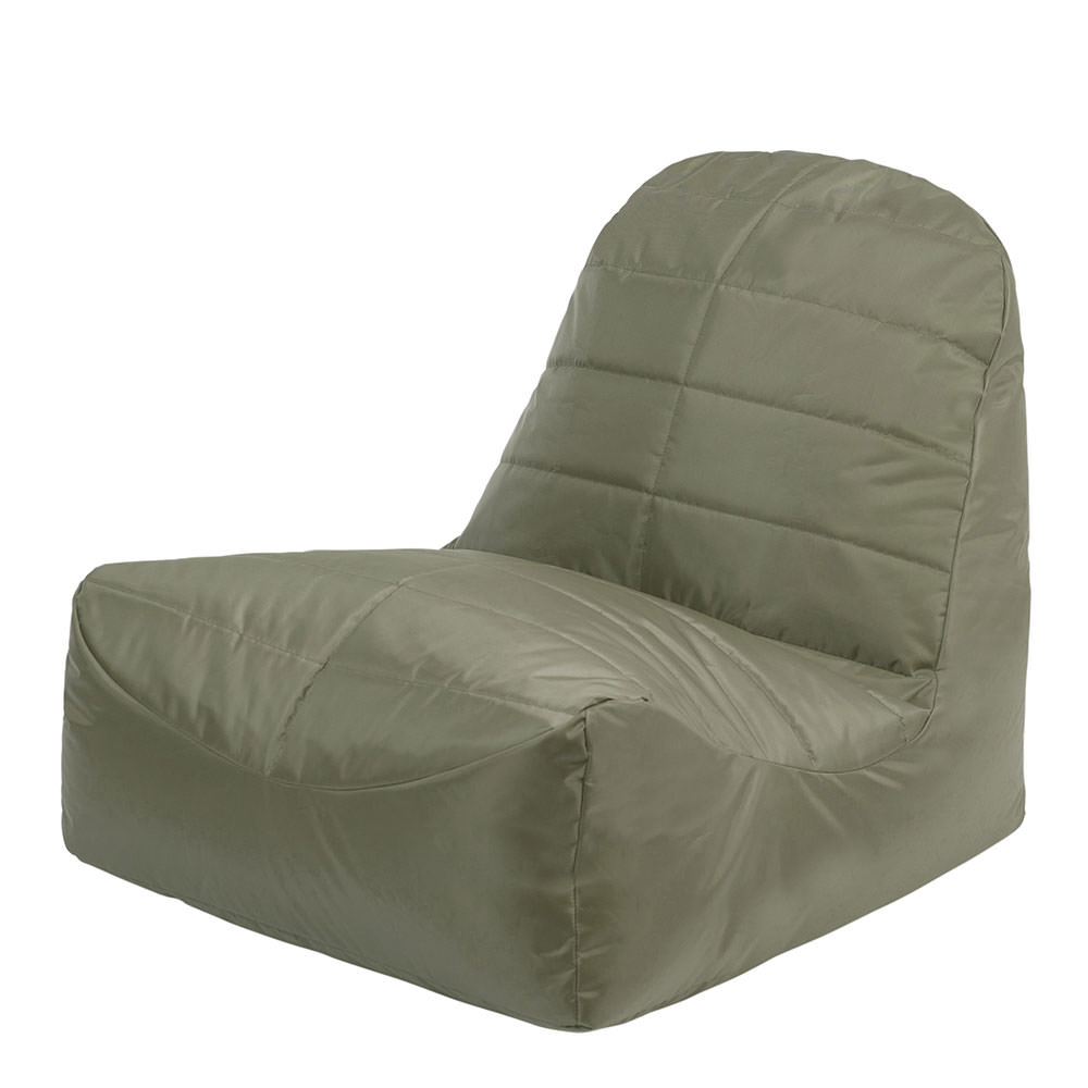 Pouf inclinable pour usage intérieur et extérieur vert olive