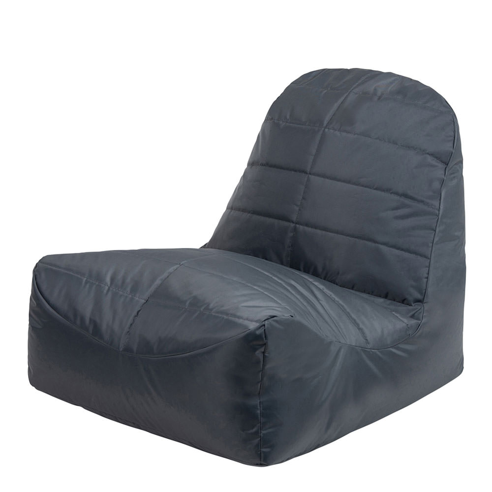 Pouf inclinable pour usage intérieur et extérieur gris anthracite