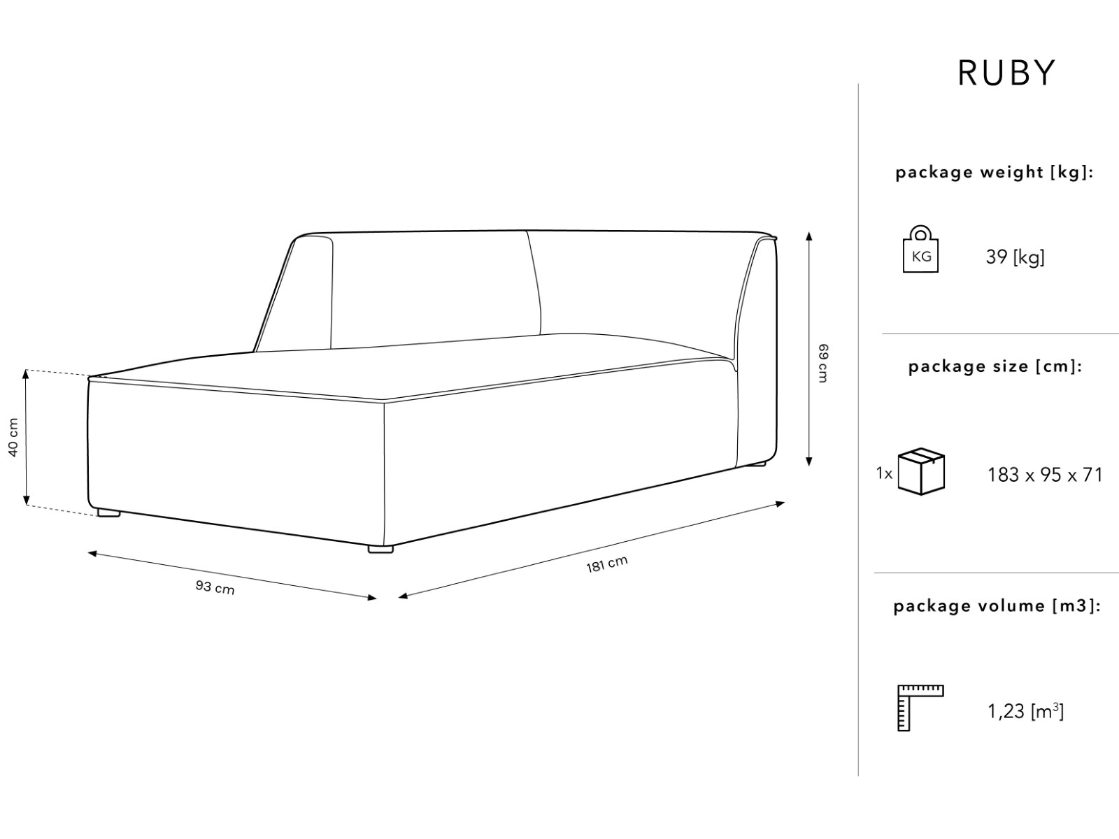 ruby - Canapé Beige - Vue supplémentaire 2