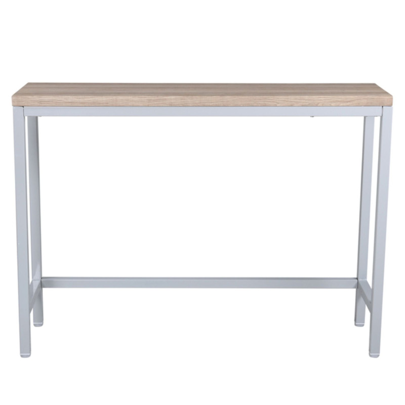 table d'appoint moderne en bois et métal