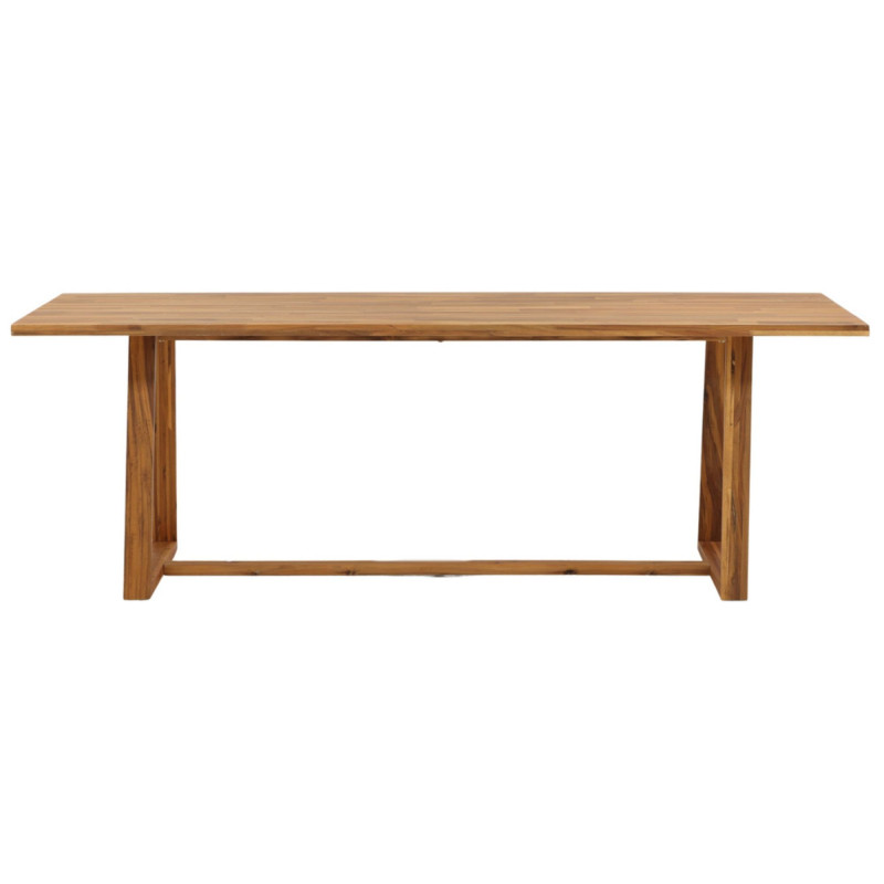 Table de jardin 220x100cm en bois massif