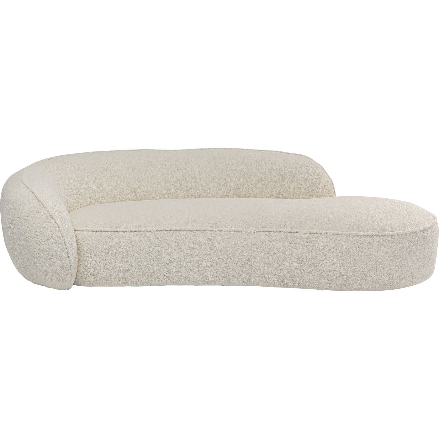 Méridienne 4 places en polyester crème