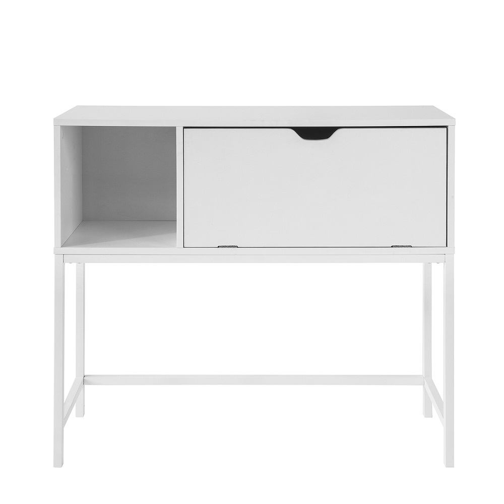 table console en panneau de particule blanc