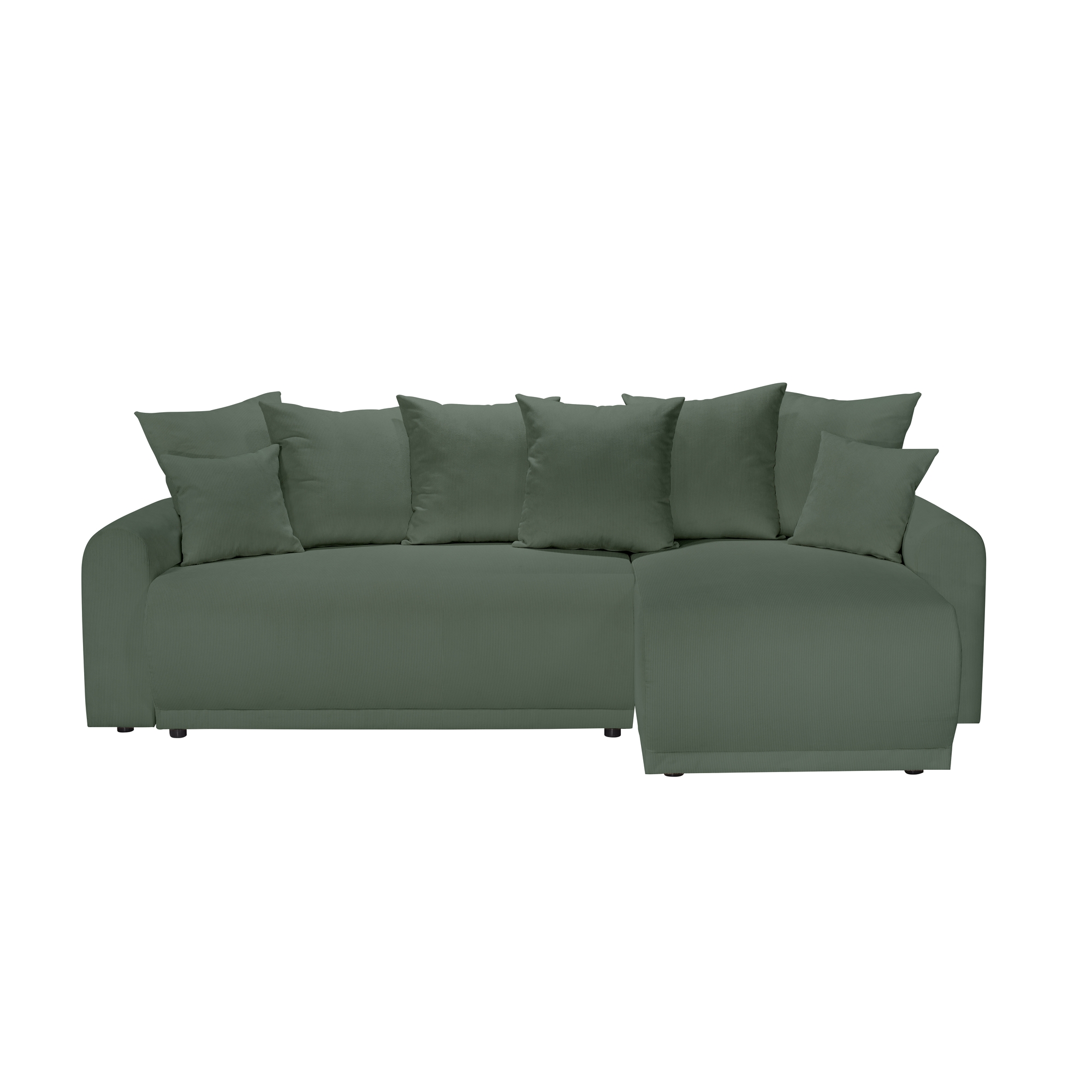 Canapé d'angle 4 places Velours Luxe Design Confort