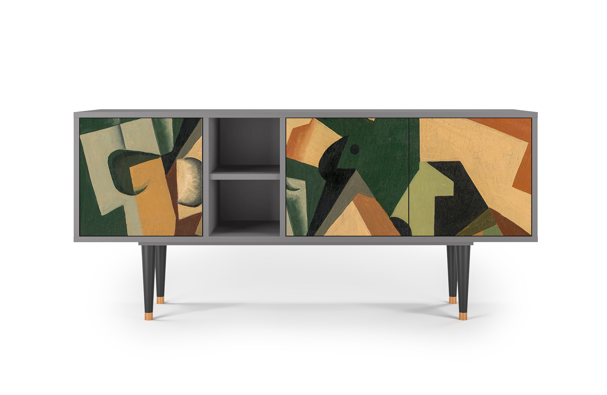 Meuble TV  multicolore 3 tiroirs L 150 cm