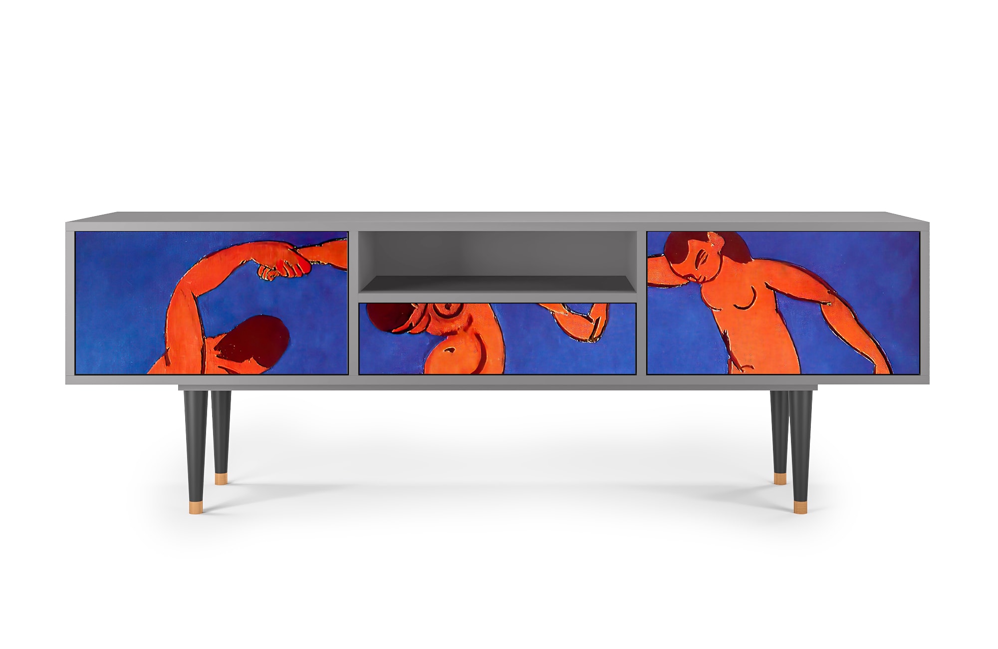 Meuble TV  multicolore 1 tiroir et 2 portes L 170 cm