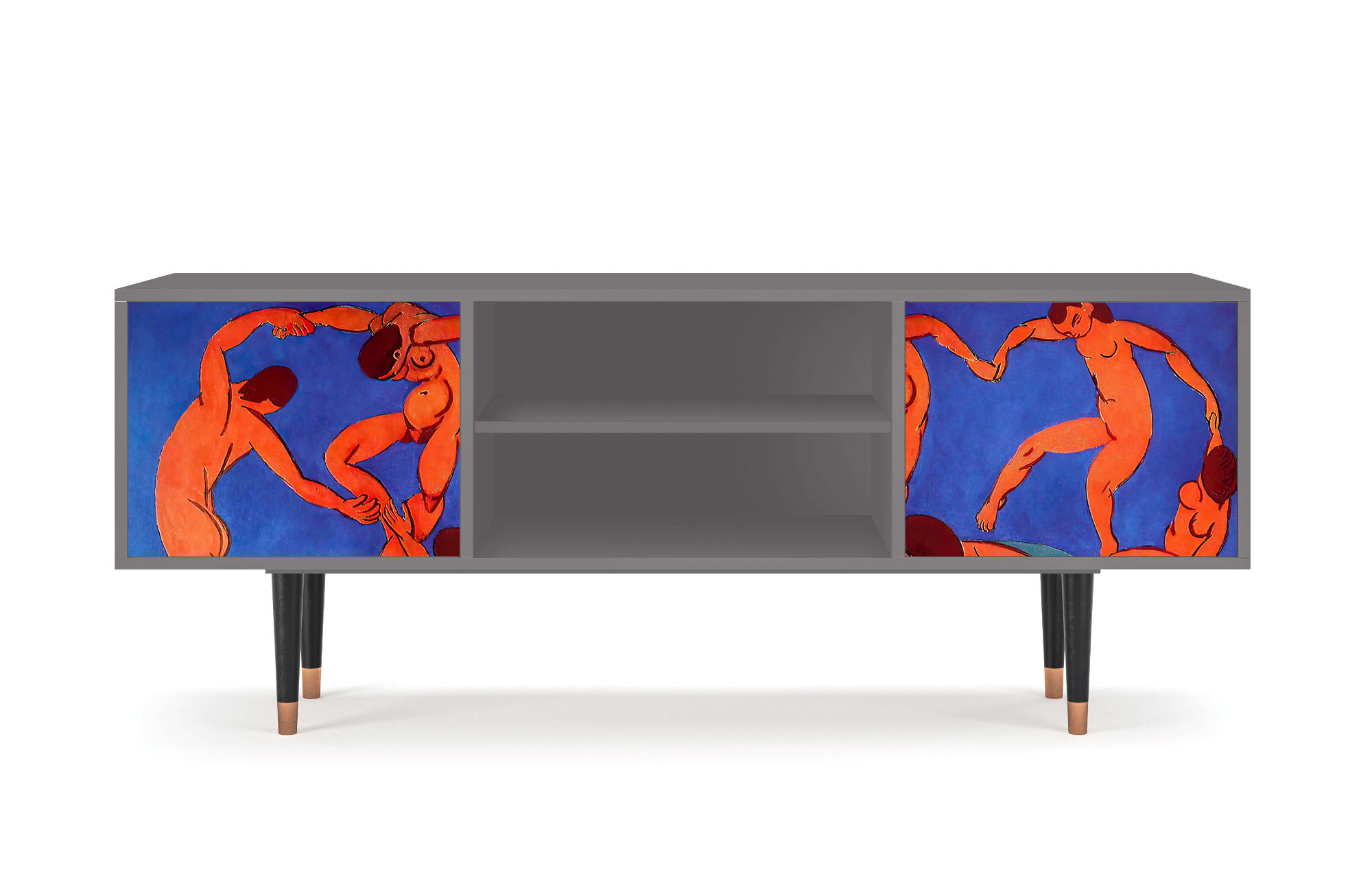 Meuble TV  multicolore 2 portes L 170 cm