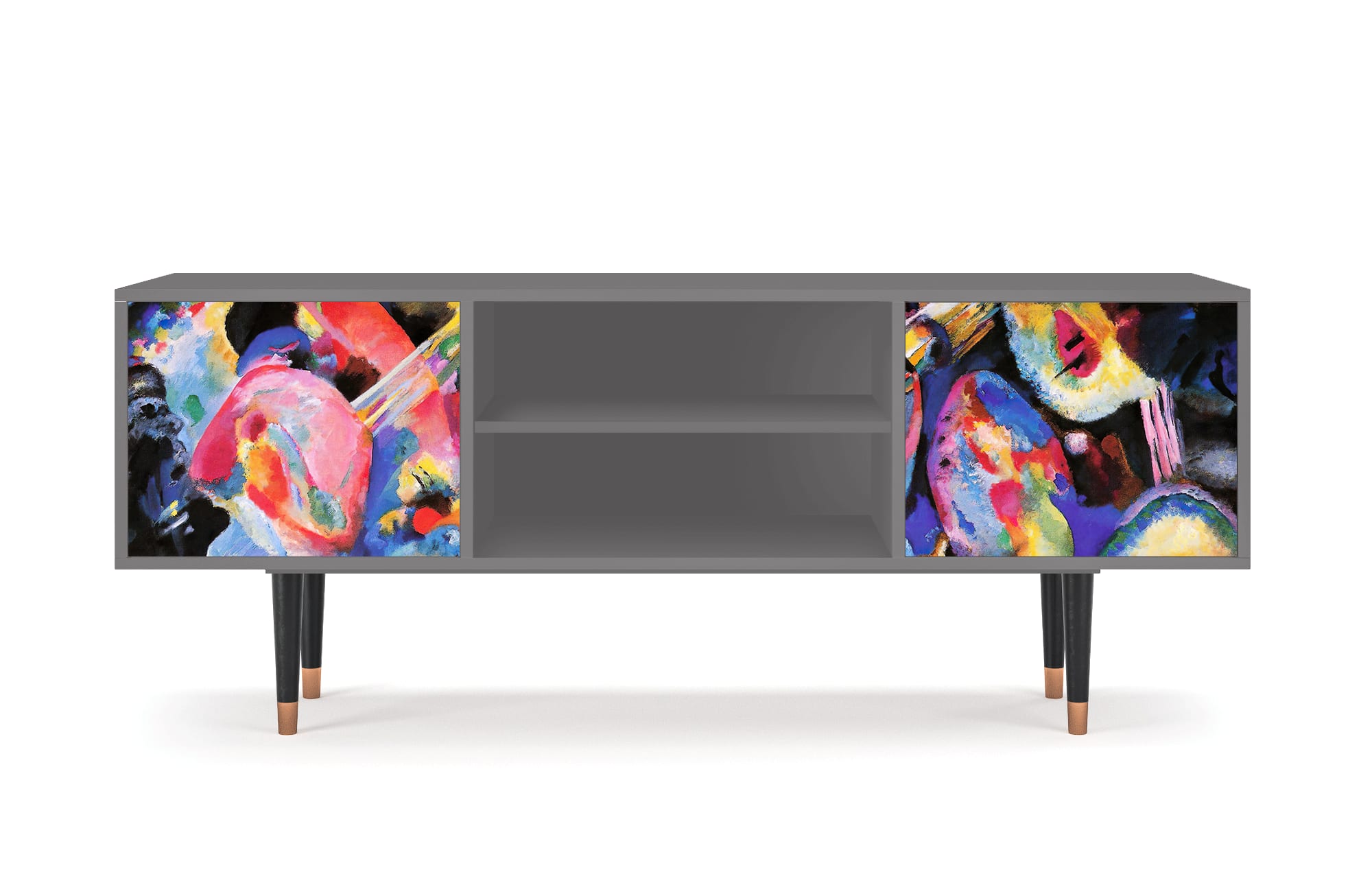 Meuble TV  multicolore 2 portes L 170 cm