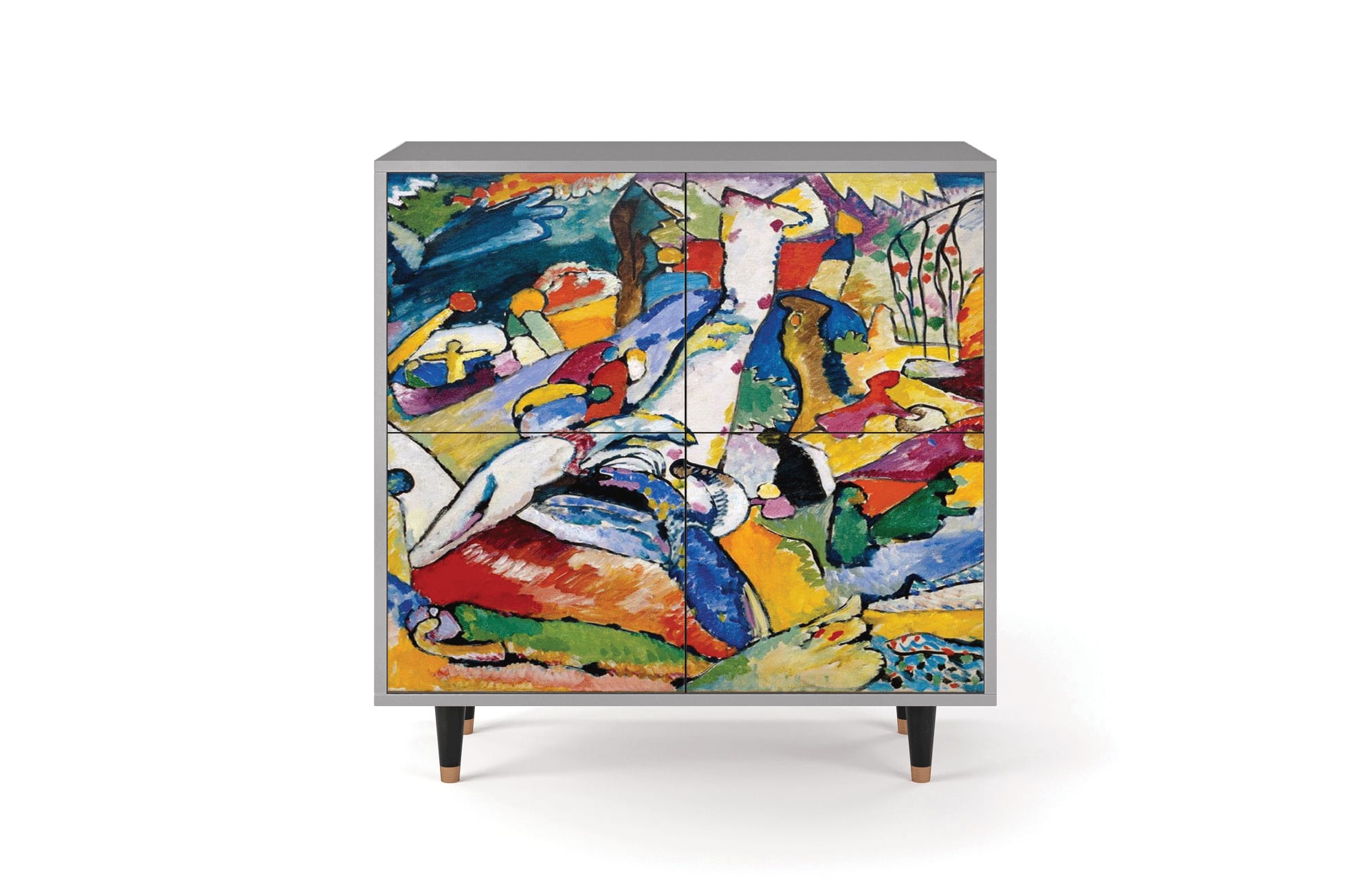 Buffet  multicolore 4 portes L 94 cm
